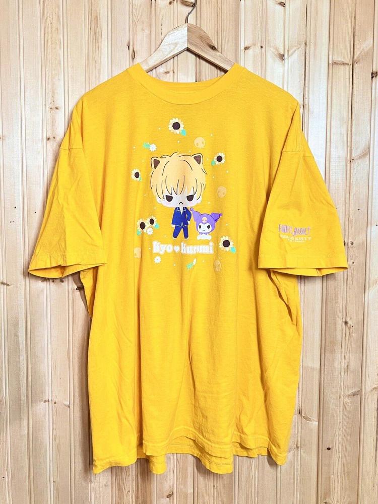 Fruits Basket Hello Kitty Kyo Kuromi TShirt Mustard … Gem